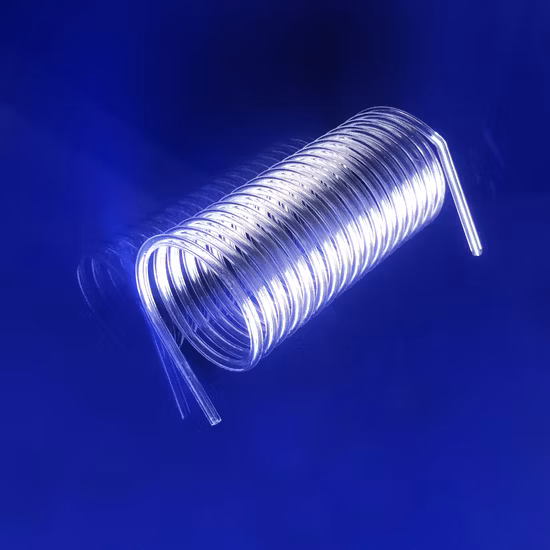 주문 부식 - 저항하는 명확한 석영 유리 코일 관 석영 유리 난방 나선형 관